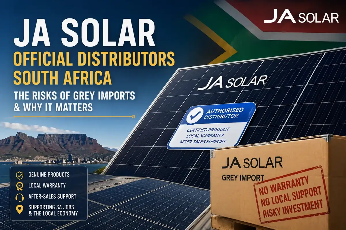 JA Solar South Africa: Official Distributors and How to Avoid Grey Imports